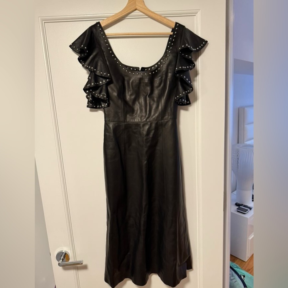 Alexander McQueen Black Studded Dress